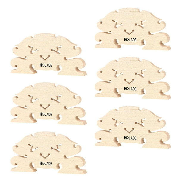 6 Piezas Puente Morin Khuur Accesorio para Principiantes Fáciles de Instalar Portátil Reemplazo de Madera Adecuado para Músicos Reparación Instrumentos