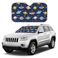 thumbnail image 3 of Bingfone Planets and Stars Car Windshield Sunshade,Sun Foldable Sun Shield Sun Visor for Car - Medium, 3 of 9