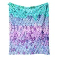 thumbnail image 2 of SDJMa Mermaid Throw Blanket,Flannel Fleece Blanket,Soft Cozy Fuzzy Comfy Warm Cute Lightweight Blanket for Girl,Kid,Toddler,Baby-ombre Microfiber Blanket for Couch,Bed,Sofa,80" x 60", 2 of 9