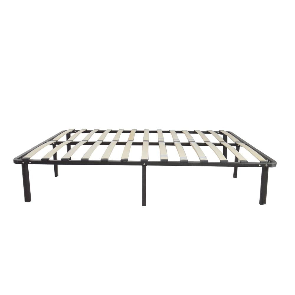 GoDecor Metal Bed Frame,Wood Slats Platform Mattress Iron Bed Frame