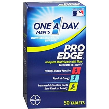 One-A-Day Men's Pro Edge Multivitamin, 50-tablet Bottle (Pack of 3)
