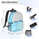 thumbnail image 5 of Easygdp Crystal Clear Water Splash Mochila Ligera de 15 Pulgadas para Estudiantes, Mochila Cómoda para la Escuela y Viajes, Correas Ajustables, 5 of 6