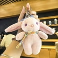 thumbnail image 5 of LLavero de conejo largo con orejas de animales de peluche, colgante de moda, muñeca de peluche, lindo colgante de mochila escolar, llavero de pareja, joyería, 5 of 5
