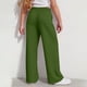thumbnail image 4 of Odeerbi 4-15 Años de Niñas Pantalones de Sudadera de Pierna Ancha Pantalones Deportivos de Verano Pantalones de Cintura Elásticos Pantalones de Pierna Recta de Color Sólido, 4 of 8
