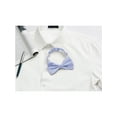 thumbnail image 5 of INSPIRE CHIC Men's Bow Tie Accessories Adjustable Strap Formal Solid Tuxedo Pre-Tied Lavender, 5 of 5