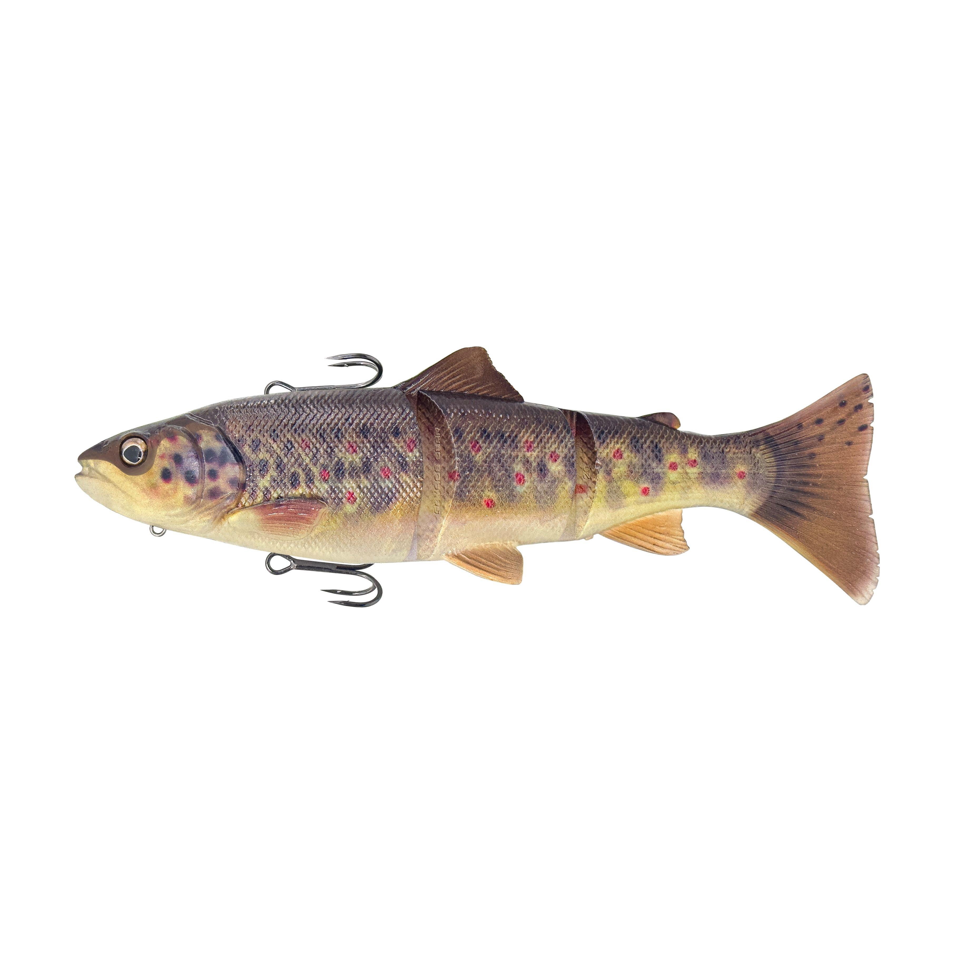 Savage Gear 3D Line Thru Trout Pro, 10 in, Brown Trout