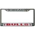 thumbnail image 1 of Chicago Bulls License Plate Frame Chrome, 1 of 2
