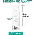 thumbnail image 2 of 20pcs Spring Cord Locks Plastic End Stopper Double Holes Toggle Fastener Rope End for Drawstrings, Shoelaces, Tent, 2 of 5
