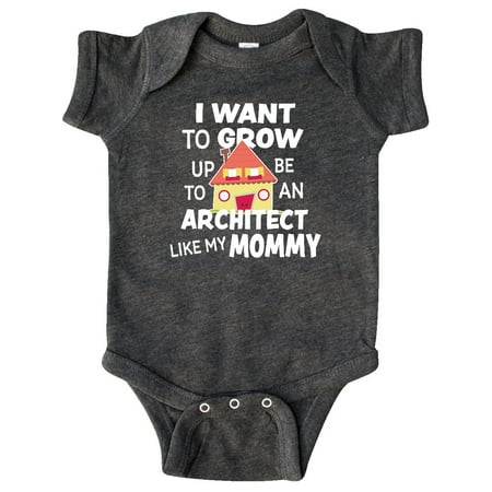 

Inktastic I Want To Grow up To Be An Architect Like My Mommy Gift Baby Boy or Baby Girl Bodysuit