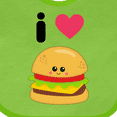 thumbnail image 4 of Inktastic I Love Cheeseburgers Boys or Girls Baby Bib, 4 of 4