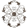 thumbnail image 2 of Safavieh 4-Pillar Candle Scrolled Wall D??cor - Brass, 2 of 3