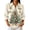 Beige, variant on LTTVQM Women's Tops Christmas Graphic Festive 3/4 Sleeve Collared Half‑Button Polo Pine Forest Gift Print Casual Holiday Gathering Attire Blouses