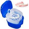 thumbnail image 2 of Duety Denture Case,Portable False Teeth Storage Box with Rinsing Basket,Orthodontic Dental Retainer Box for False Teeth Storage Soaking Cleaning, 2 of 10
