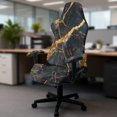 thumbnail image 4 of SCRAWLGOD Marble Print Gaming Chair Cover with Armrest Covers Stretchable Washable Furniture Protector Non Slip Anti Dust Computer Chair Slipcover, 4 of 9