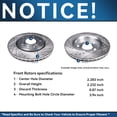 thumbnail image 5 of Detroit Axle - Brake Kit for 2011-14 Subaru Impreza 13-14 Legacy 10-13 Forester 13-16 BRZ Replacement 11.54" inch Front & 11.26" inch Rear Drilled & Slotted Disc Brake Rotors Ceramic Brakes Pads, 5 of 10