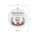 thumbnail image 5 of Giraffe Baby's First Christmas Ornament, Name/Birthday & Info Giraffe Baby's First Christmas Ornament, 5 of 5
