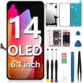 thumbnail image 1 of Pantalla OLED de reemplazo para iPhone 14, pantalla LCD FHD de 6.1 pulgadas, 1 of 7