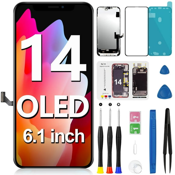 Pantalla OLED de reemplazo para iPhone 14, pantalla LCD FHD de 6.1 pulgadas