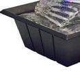 thumbnail image 4 of Benjara Sumi 8 Inch Spiral Ice Tabletop Water Fountain, Glass Ball Multicolor Black, 4 of 5