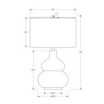 thumbnail image 6 of Table Lamp Lighting, 25"h, Table Lamp, Ivory / Cream Shade, Cream Ceramic, Contemporary,LED Lamp, 6 of 7