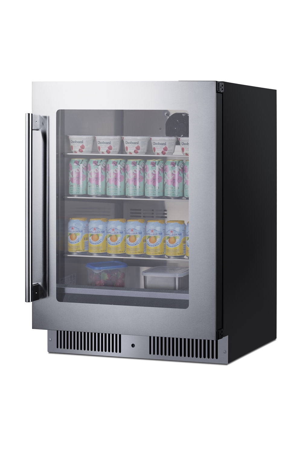 Summit Sdhg2443 24" Wide 80 Can Capacity Beverage Cooler - Glass