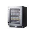 thumbnail image 3 of Summit Sdhg2443 24" Wide 80 Can Capacity Beverage Cooler - Glass, 3 of 3