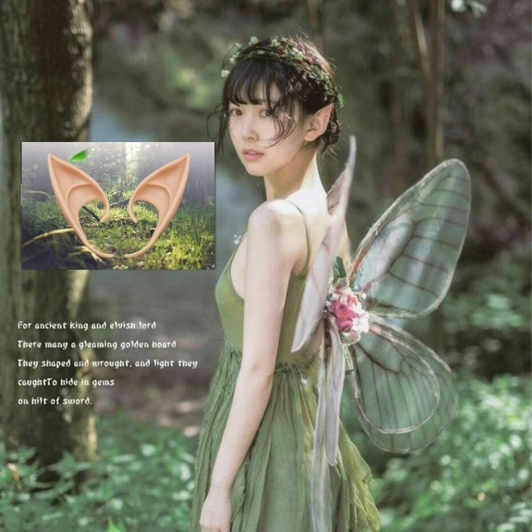 2 Pairs of Big and Small Role Playing Fairy Ears, Halloween Anime Party  Dress Up Vampire Dress Up Latex Elf Ears Party Supplies - Walmart.com