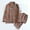 Orange, variante sur Aboser Ensembles de Pyjama en Coton pour Femmes 2 Pcs à Manches Longues Vêtements de Nuit Imprimé Floral Vintage Tenue d'Intérieur Confortable Ensemble de Pyjama à Boutons