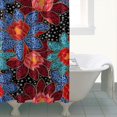 thumbnail image 4 of Pioneer Flower Floral Print Pattern Shower Curtain 72"x72" ,Bathroom Decorative Shower Curtains Set with 12 Hooks,Modern Waterproof Washable Shower Curtain, 4 of 6