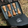 thumbnail image 2 of Kit de gubias para tallado en madera BeaverCraft de 6 piezas con mangos de fresno, 2 of 8