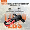 thumbnail image 2 of "2" Heavy-Duty Trailer Shackle Hitch Receiver - 66,000 lbs Tow D-Ring for Truck & Jeep Off-Road Recovery", 2 of 10