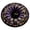 Purple,L, variant on 3D Spiral Cat Optical Illusion Round Rug With Moon And Star Border Halloween Floor Mat For Living Room Decor 31.5 Inch