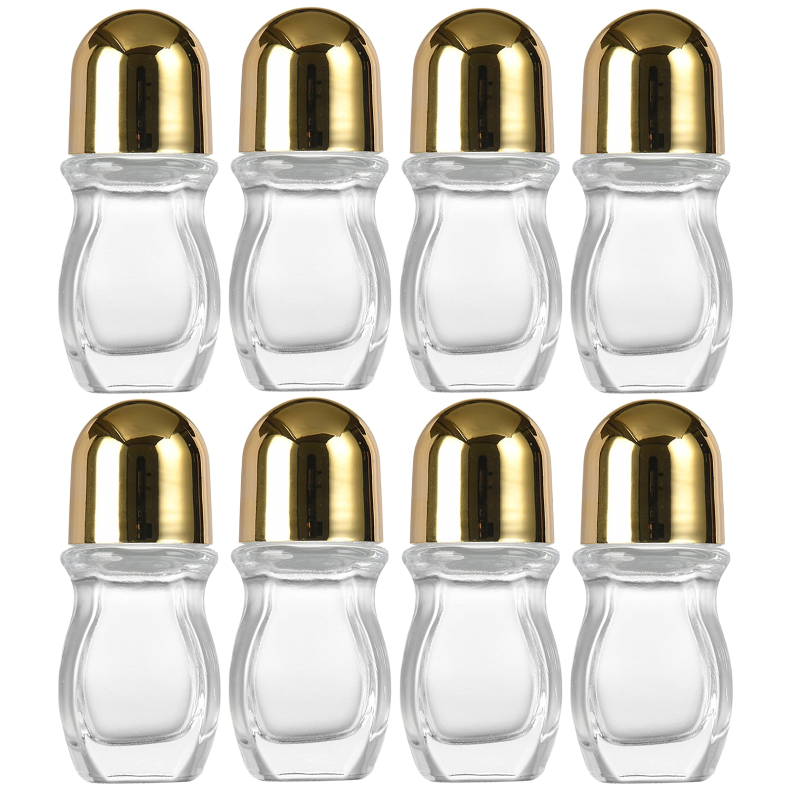 Glass Empty Roller Bottles Leak Proof Glass Bottles Oil Applications Bottles Storage Case for Travel Home Use