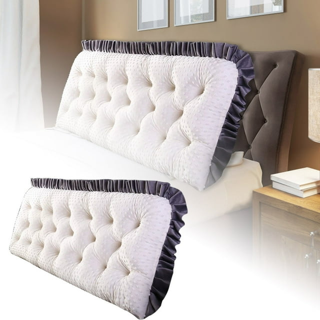 Cushion Skin Friendly Breathable Backrest Cushion Headboard Window Cushion Sofa Color Design Seat Cushion Airplane Travel Wheelchair Back Support Memory Foam Wheelchair Seat Cushion Seat Pillows for