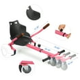 thumbnail image 4 of EPCTEK Hoverboard Seat Attachment, Adjustable Hoverboards Accessories, Hoverboard Go Kart Conversion Kit, Compatible with 6.5"/ 8"/ 10" Hoverboards self-stabilizing Scooter for Kids & Adults(Pink), 4 of 13