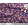 thumbnail image 3 of Soimoi Cotton Duck Fabric Paisley & Floral Artistic Fabric Prints By Yard 42 Inch Wide, 3 of 3