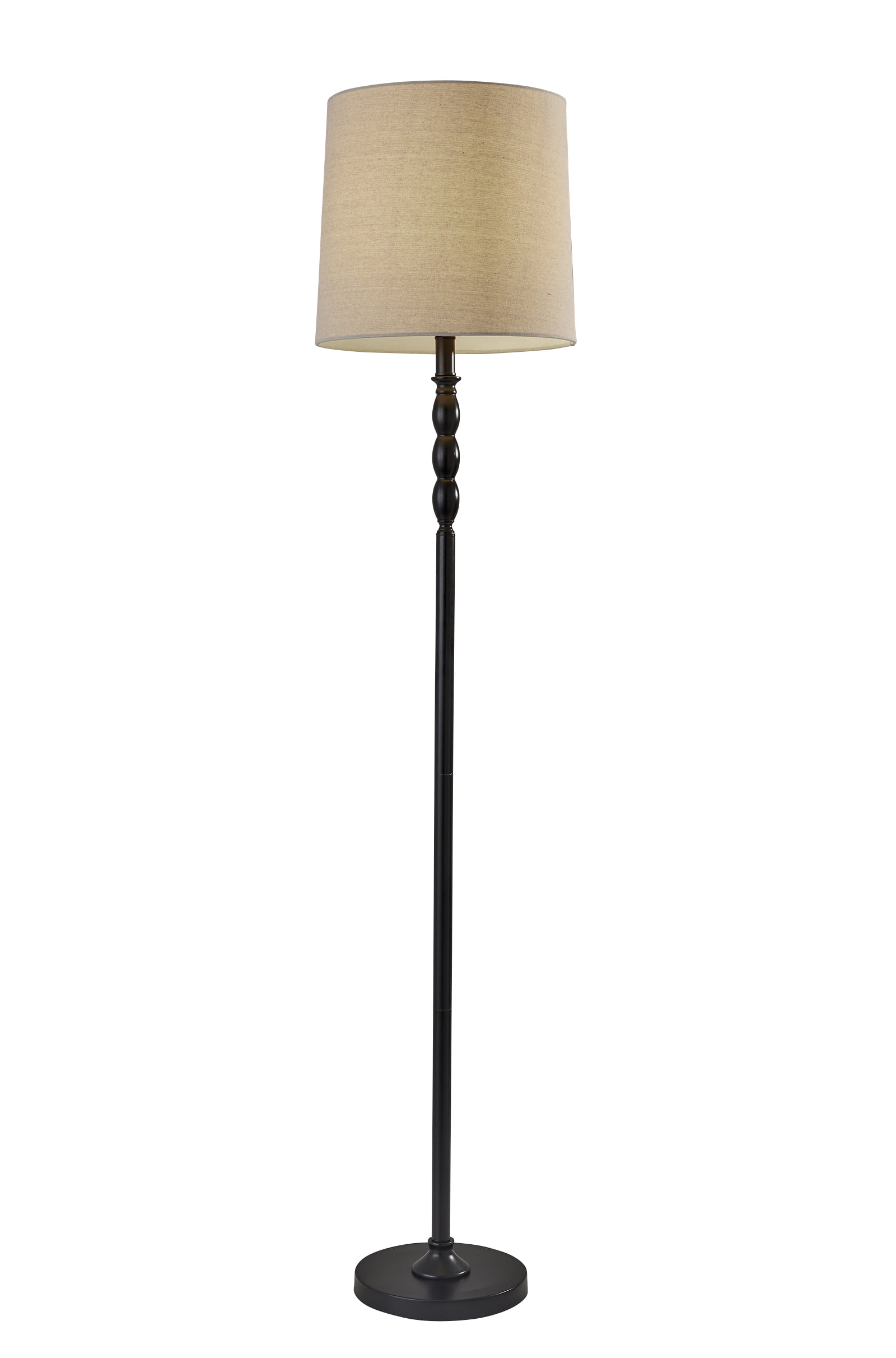 Simplee Adesso William Floor Lamp, Black