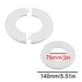 thumbnail image 3 of Wall Hole Cover Plate Round Escutcheon Plate Split Flange, Self-Adhesive Plumbing Cover for Water Pipe, PPR Decorative Wall Patch for Concealing AC Electrical Wiring, Bathroom Kitchen Ceiling Repair, 3 of 6