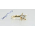thumbnail image 3 of 18k Yellow Gold Kite Cut Invisible Setting Multi Stone Star Shaped Diamond Solitaire Engagement Ring (0.39 Ct, G Color, VS Clarity), 3 of 5