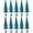 Blue, variant on 10Pcs 10x26MM Large Size Cone Spikes Punk Rivets Stud Screw Tree Shape Back Spikes for DIY Leather Shoes Jacket Craft Garment Bag(Blue)