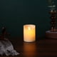 thumbnail image 3 of Velas de batería LED parpadeantes sin llama: juego de 3 luces de imitación falsas operadas por pilares de cera real de marfil con control remoto y temporizador, 3 of 5