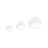 tooloflife Silicone Open Domes Sound for Earphone In-Ear Rubber Head Transparent Size S