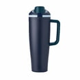thumbnail image 1 of Owala FreeSip Tumbler de 40oz (1.18L) con Asa, Acero Inoxidable, Térmico antiderrame, Color Sea Captain, 1 of 5