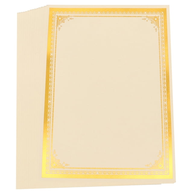 12 Sheets Certificate Paper Diploma Certificate Paper Printable Blank Paper Liner Blank Certificate