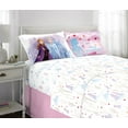 thumbnail image 2 of Frozen 2 Elsa and Anna Kids Full Sheet Set, White, Purple, 2 of 7