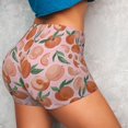 thumbnail image 3 of Yiaed Painting Peach Print Women's Athletic Shorts Running Shorts Sporty Short High Waisted Elastic Workout Shorts for Yoga Gym Running & Sports -Small, 3 of 4