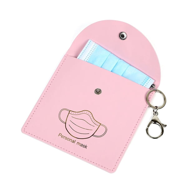 Caja de almacenamiento de portátil Caja de almacenamiento a prueba de polvo, Caja de almacenamiento de desechables de cuero PU - Rosado Macarena Bolsa de almacenamiento