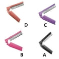 thumbnail image 3 of Cepillo de pelo de repuesto plegable Color sólido antiestático a prueba de arañazos resistente al calor herramienta de cepillos de peluquería Ayudas para vestirse con gancho de botón Marrón Vogacara  CE015012-04B, 3 of 6