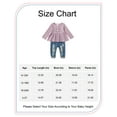 thumbnail image 2 of 12 Months Toddler Baby Girls Clothes Baby Girls Outfits 12-18 Months Girls Long Sleeve Solid Color Top Jeans Pants 2PCS Set Purple, 2 of 7
