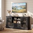 thumbnail image 5 of Gymax Farmhouse TV Stand for TVs up to 70'' Entertainment Media Center Storage Cabinet w/Glass Doors, 5 of 10